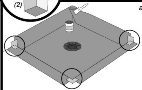 LAZER SHOWER DESIGN ALL FARENHEIT - Réalisier un pli mouchoir dans les angles - 4