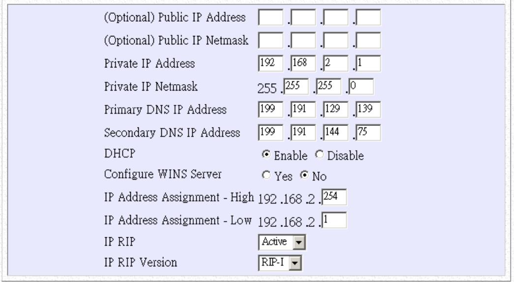 SMC 7301TA - System IP Configuration - 1