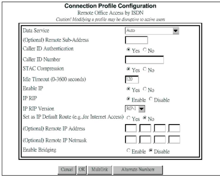 SMC 7301TA - Advanced Options for Remote Office Access Profiles - 1