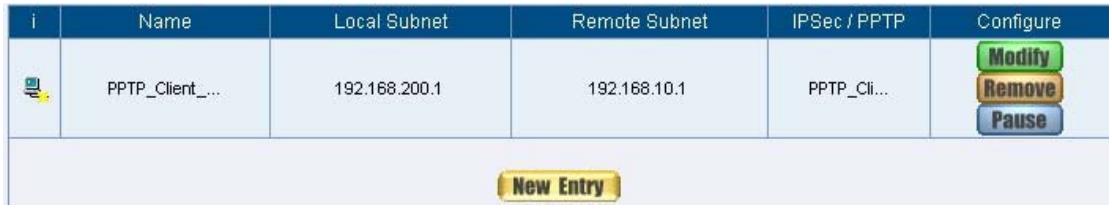 SMC BR21VPN - The Default Gateway of Company B is the LAN IP of the SMC BR21VPN 192.168.20.1. Follow the steps below: - 4