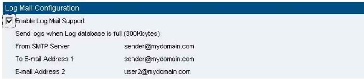 SMC BR21VPN - STEP 2. Enter Log Backup in Log, select Enable Log Mail Support and click OK (Figure18-14) - 1