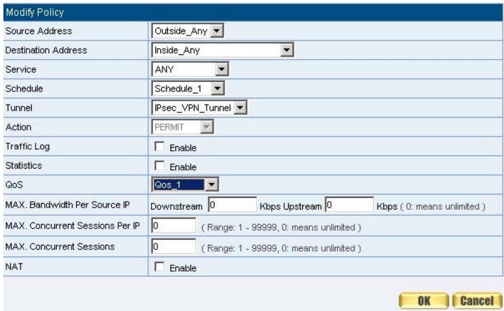 SMC BR21VPN - STEP 11 . Enter the following setting in Incoming Policy: (Figure11-17) - 1