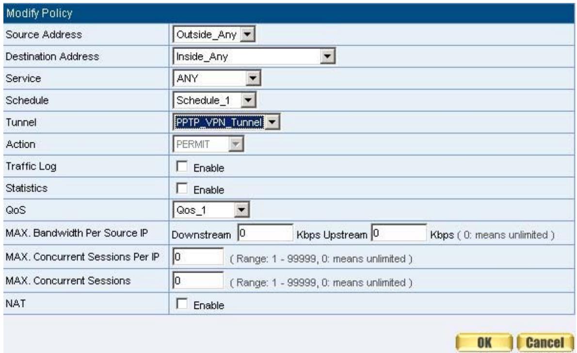 SMC BR21VPN - STEP 5. Enter the following setting in Incoming Policy: (Figure11-42) - 1