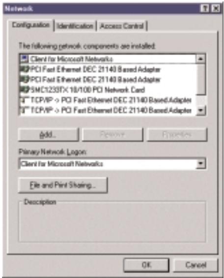 SMC 1233A-TX - Risoluzione dei problemi di installatione dei driver - 1