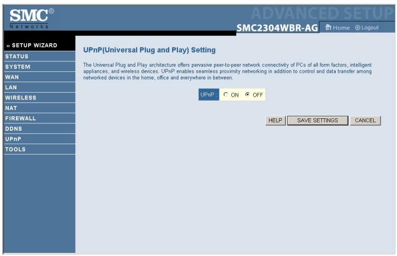 SMC 2304WBR-AG - Upnp - 1