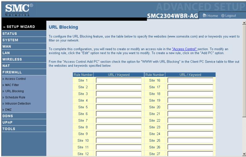 SMC 2304WBR-AG - [Filtre MAC] - 5