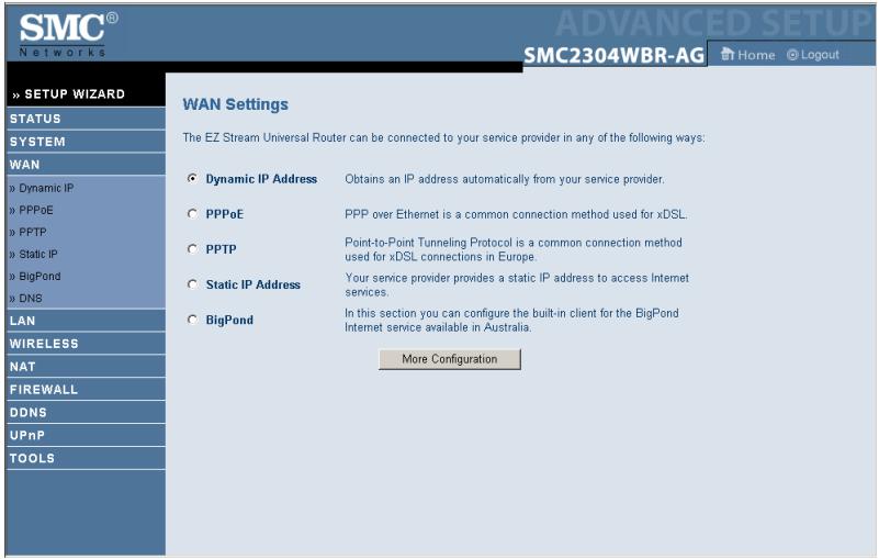 SMC 2304WBR-AG - WAN (réseau étendu) - 1