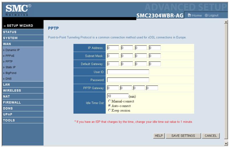 SMC 2304WBR-AG - PPTP - point-to-point tunneling protocol (protocole PPTP) - 1