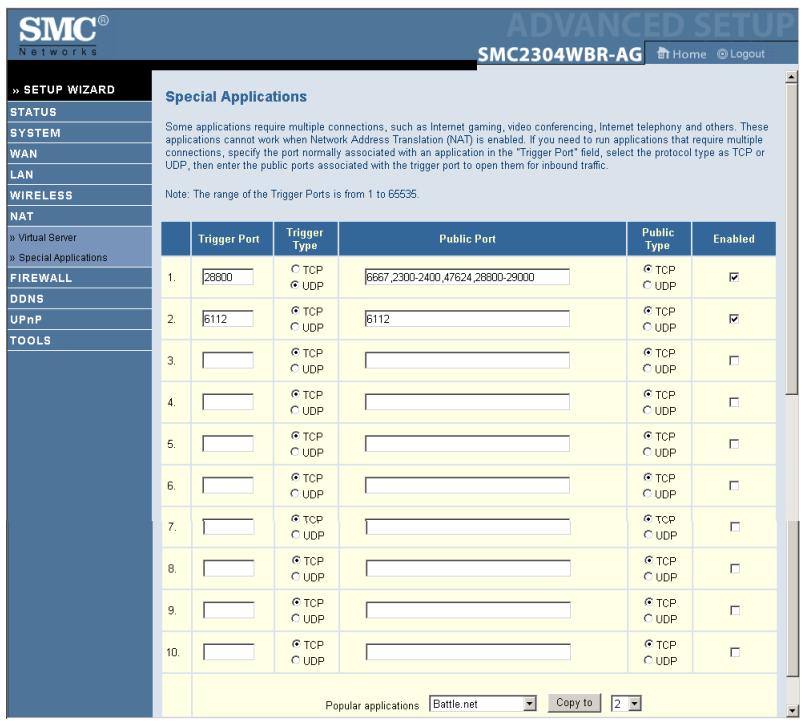 SMC 2304WBR-AG - Applications spéciales - 1