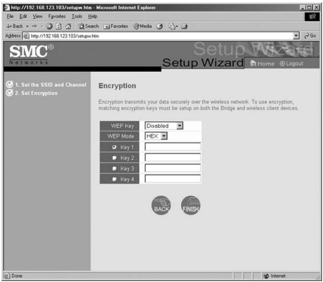 SMC 2482W - | Configure the Wireless Bridge using Web-based Utility (Setup Wizard) - 3
