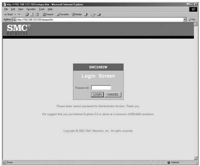 SMC 2482W - | Using the Web-based Utility - 1