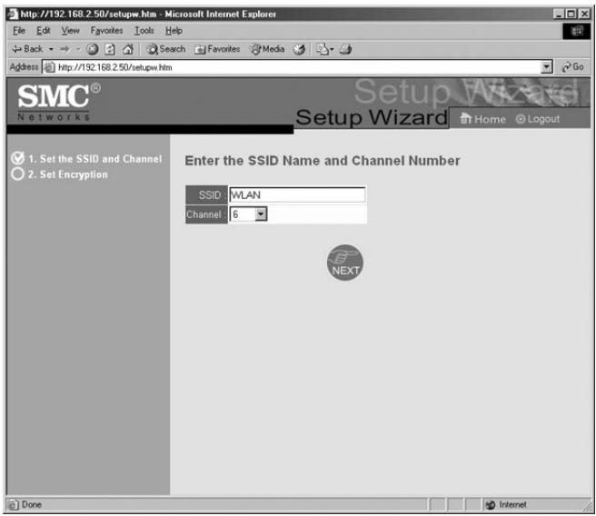SMC 2482W - | Configure the Wireless Bridge using Web-based Utility (Setup Wizard) - 2