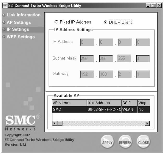 SMC 2482W - | Configure the Wireless Bridge using Windows-based Utility - 2