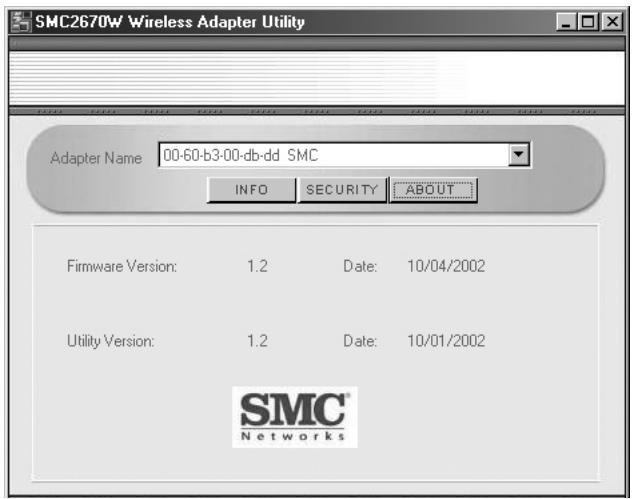 SMC 2670W - | View Wireless Ethernet Adapter information using Windows-based Utility - 1