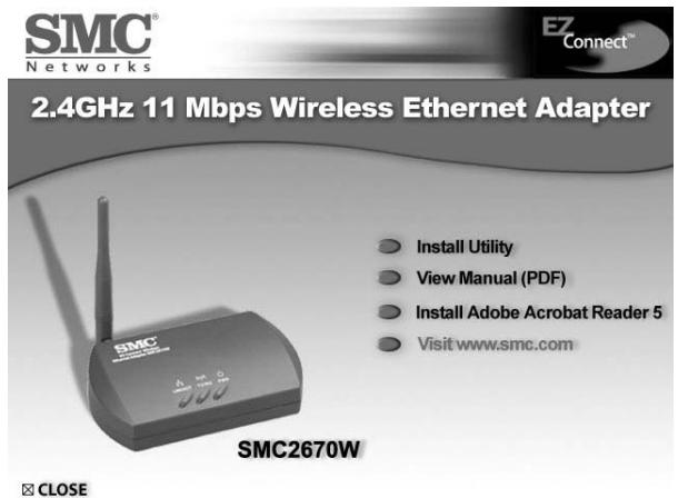 SMC 2670W - | Installing the Utility Software - 1