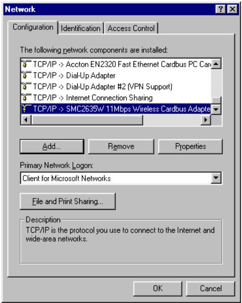 SMC 2671W - Configuration de votre adresse IP - 1
