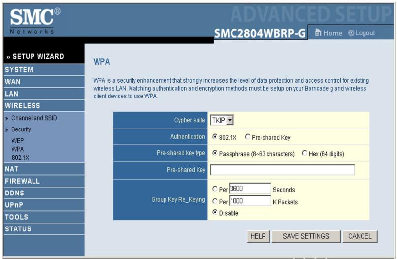 SMC 2804WBRP-G - WPA - 1