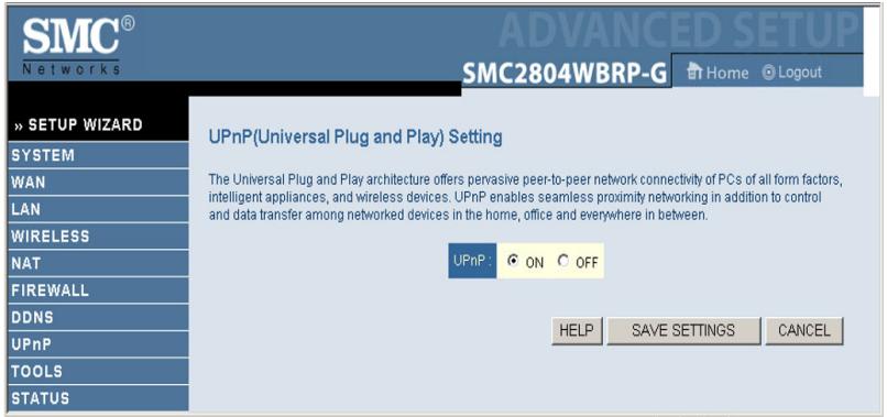 SMC 2804WBRP-G - UPnP - 1