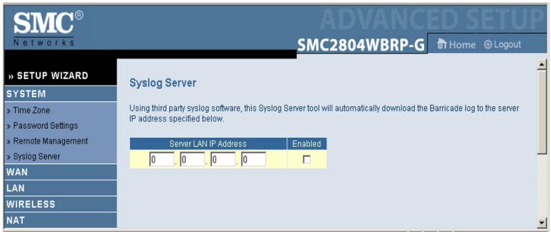 SMC 2804WBRP-G - Syslog Server - 1