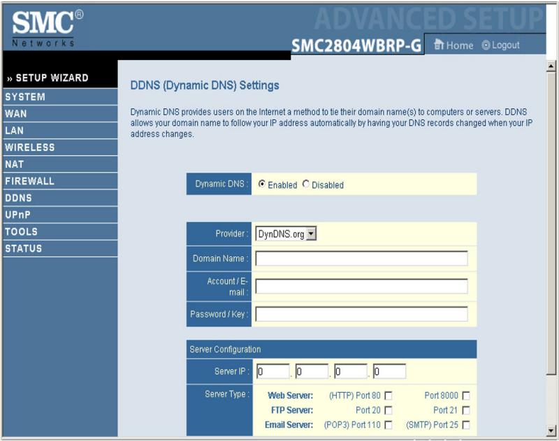 SMC 2804WBRP-G - DDNS - 1