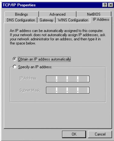 SMC 2804WBRP-G - Configuring Your Computer in Windows 95/98/Me - 2