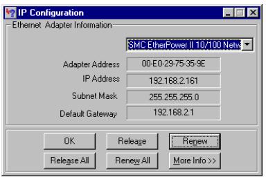 SMC 2804WBRP-G - Obtain IP Settings from Your Wireless Barricade g Router - 2