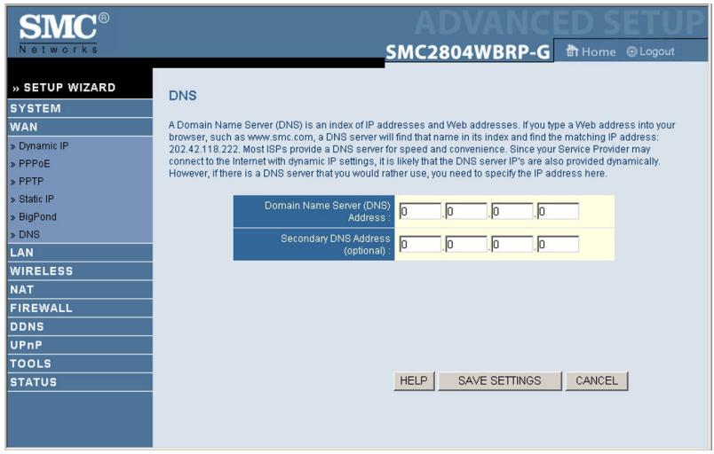 SMC 2804WBRP-G - DNS - 1