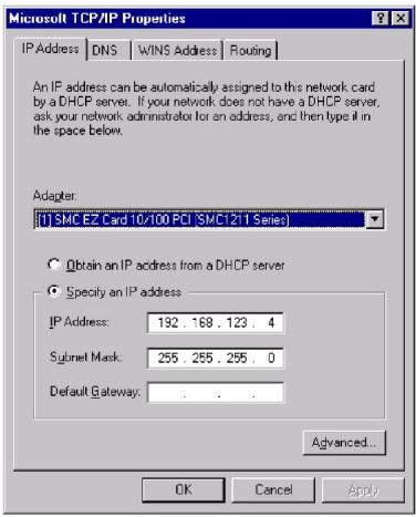 SMC 7004ABR - TCP/IP Configuration Setting - 1