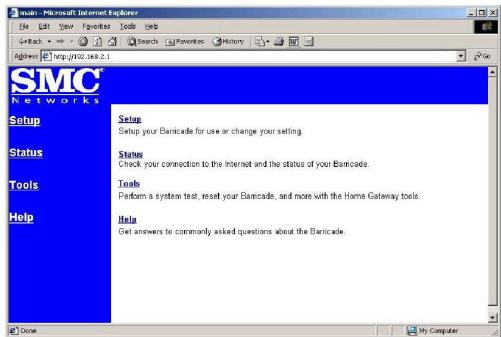 SMC 7004ABR - Note that the password login in case sensitive. - 3