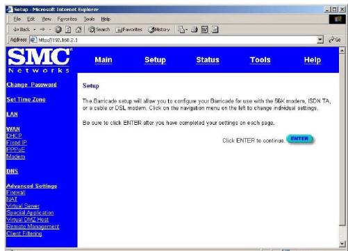 SMC 7004ABR - Note that the password login in case sensitive. - 4