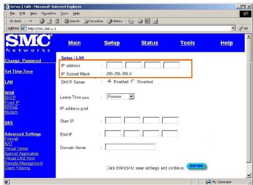 SMC 7004ABR - Note that the password login in case sensitive. - 7