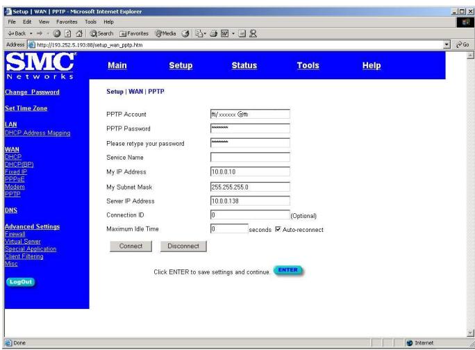 SMC 7004ABR - PPtP Installation - 1