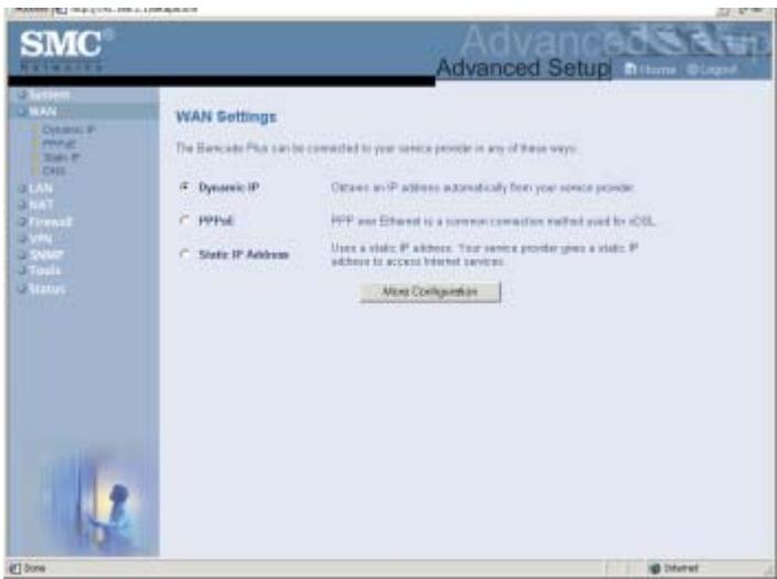 SMC 7004WFW - Configuration WAN - 1