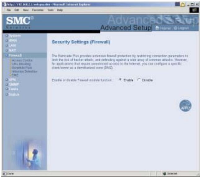 SMC 7004WFW - Configuration des fonctions client - 3