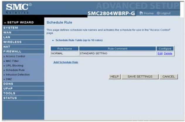 SMC 7804WBRB - Schedule Rule - 1