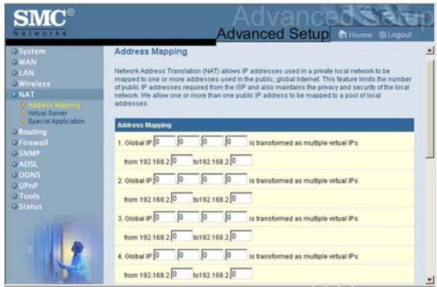 SMC 7804WBRB - Address Mapping - 1