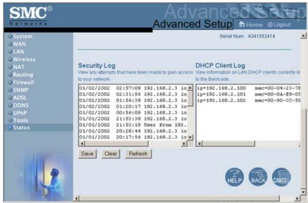 SMC 7804WBRB - Status - 2