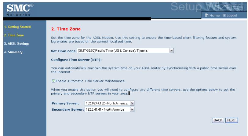 SMC 7904BRA - Time Zone - 1
