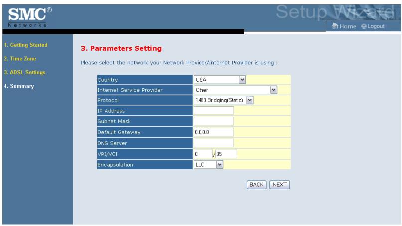 SMC 7904BRA - ISP use 1483Bridging-FixIP - 1