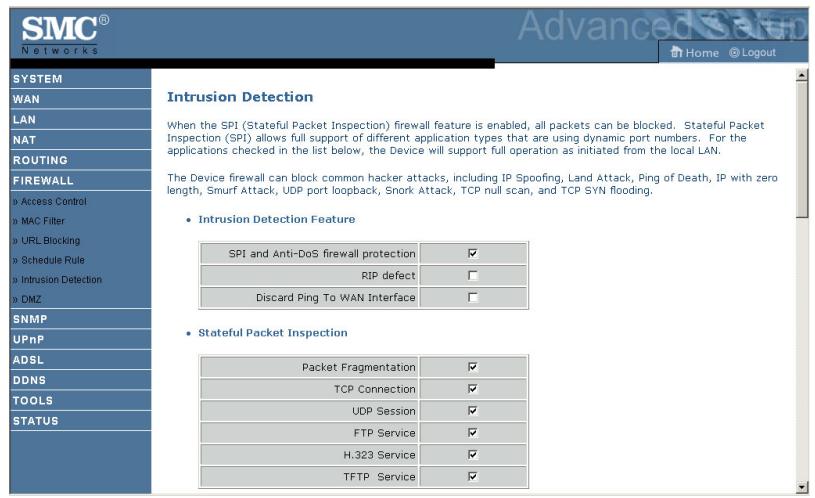 SMC 7904BRA - Intrusion Detection Feature - 1
