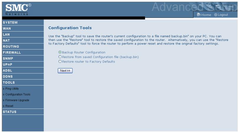 SMC 7904BRA - Configuration Tools - 1