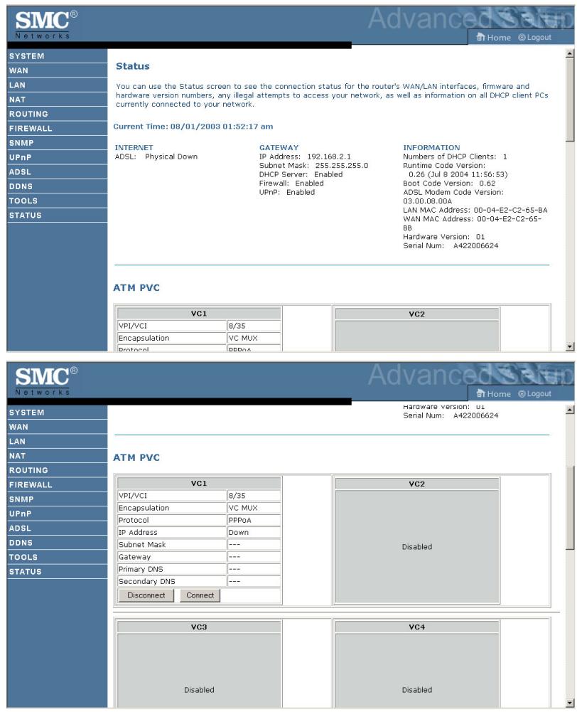 SMC 7904BRA - STATUS - 1