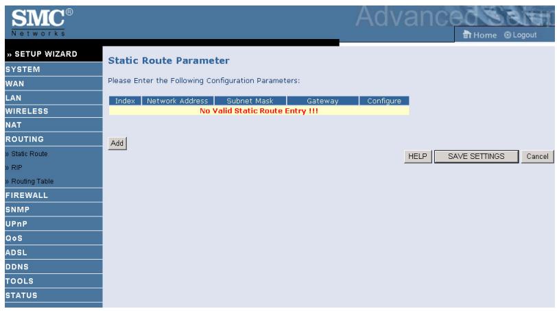 SMC 7904WBRA2 - Static Route - 1