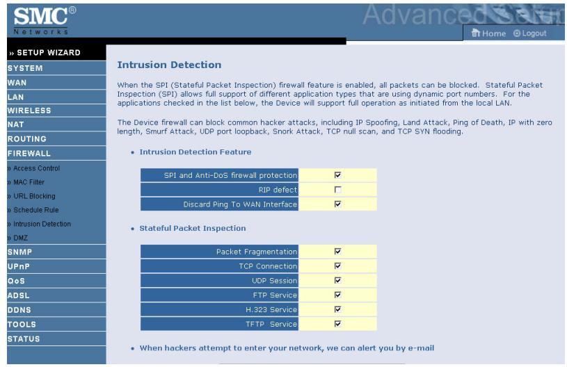 SMC 7904WBRA2 - Intrusion Detection Feature - 1