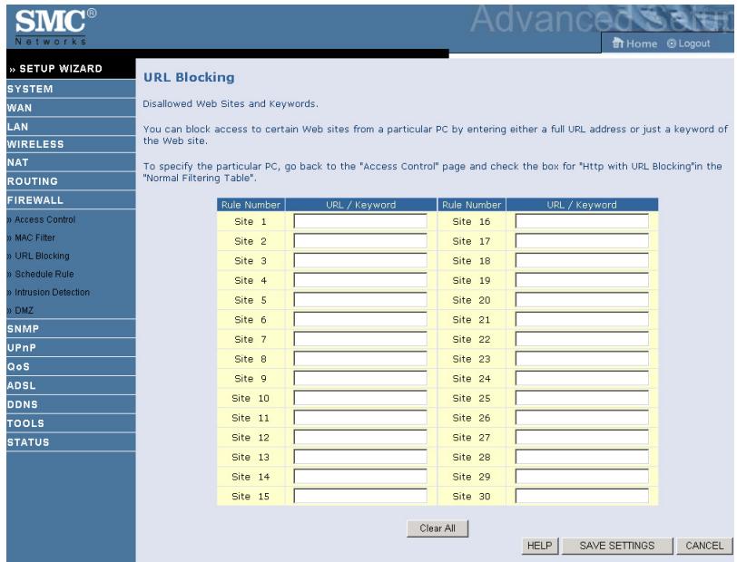 SMC 7904WBRA2 - URL Blocking - 1