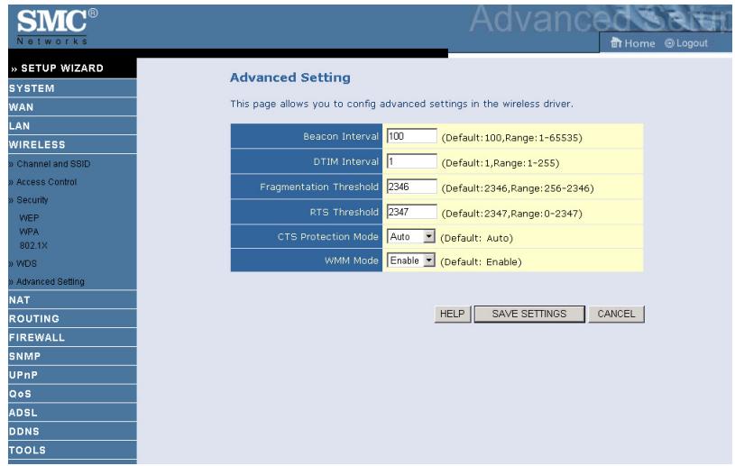 SMC 7904WBRA2 - Advanced Setting - 1