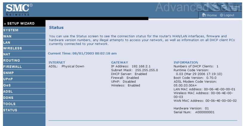 SMC 7904WBRA2 - Configuration Parameters - 1