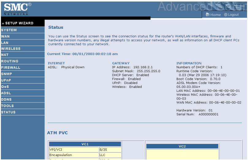 SMC 7904WBRA2 - Navigating the Management Interface - 2