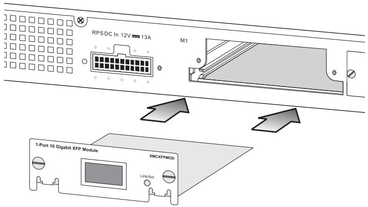 SMC 8848M - Installing an Optional Module into the Switch - 1