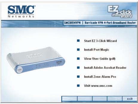 SMC BR14VPN - g The EZ 3-Click Wizard - 1